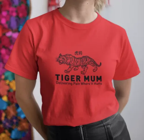 Tiger Mum Crew Neck S-Sleeve T-shirt