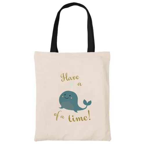 Have a Whale of a Time Beech Canvas Tote Bag