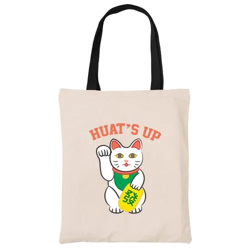 Huat's Up Cotton Tote Bag